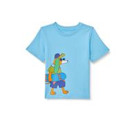Amazon Essentials T- Shirts à Manches Courtes Garçon, Bleu Clair Patineurs Chien, 3 ans