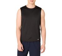 Amazon Essentials Tee Shirt Moulant Stretch sans Manches Léger Active Quick Dry Homme, Noir - Original, XS