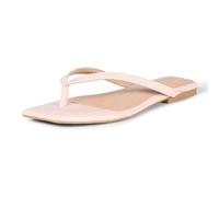 Amazon Essentials Thong Sandals Femme, Faux Crocodile Rose Clair, 35.5 EU