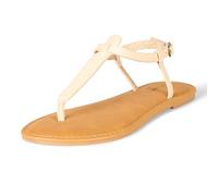 Amazon Essentials Tongs Décontractées avec Bride de Cheville Femme, Beige Clair, 38.5 EU