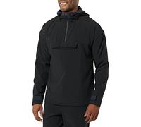 Amazon Essentials Veste À Capuche Et Fermeture Éclair en Tissu Extensible, Bloc De Couleur Homme, Noir - Original, L