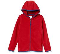 Amazon Essentials Veste à Capuche Zippée en Polaire Garçon, Rouge, 9 Ans