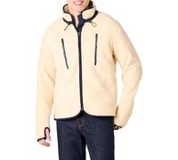 Amazon Essentials Veste À Col Montant Entièrement Zippée en Polaire Teddy avec Poches sur La Poitrine Homme