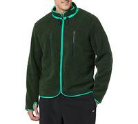 Amazon Essentials Veste À Col Montant Entièrement Zippée en Polaire Teddy avec Poches sur La Poitrine Homme