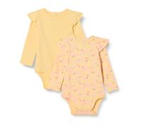 Amazon Essentials Veste à Volants et à Manches Longues Bébé fille, Lot de 2, Jaune Pâle/Pommes, 6-9 mois