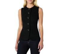 Amazon Essentials Veste en Denim Boutonnée, Coupe Classique Femme, Noir, 40