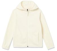 Amazon Essentials Veste Légère en Polaire avec Fermeture Éclair Intégrale et Capuche Fille, Ivoire, 6-7 Ans