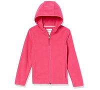 Amazon Essentials Veste Légère en Polaire avec Fermeture Éclair Intégrale et Capuche Fille, Rose Foncé, 8 ans