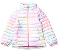 Amazon Essentials Veste Matelassée à Capuche, Légère, Déperlante et Compressible Fille, Rose Ombre, 10 ans