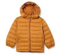 Amazon Essentials Veste matelassée légère à capuche, imperméable et compressible pour tout-petit garçon, marron clair, taille 4T