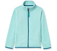 Amazon Essentials Veste Molletonnée Zippée en Polaire Fille, Bleu des Mers du Sud/Bleu Sarcelle, 11-12 Ans