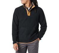 Amazon Essentials Veste Polaire avec Bouton-Pression sur Le Devant Homme, Noir Chameau Color-Block, XL