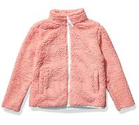 Amazon Essentials Veste Polaire Sherpa avec Fermeture Éclair Fille, Mauve, 9 Ans