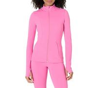 Amazon Essentials Veste Zippée Active FormFlex Ultra Douce, Coupe Ajustée Femme, Rose Flamingo, XXL