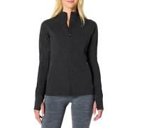 Amazon Essentials Veste Zippée pour la Course et l’Entraînement, Douce, Légère et Performante Femme, Noir Teinture Spatiale, S