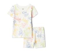 Amazon Essentials Warner Brothers Ensemble De Pyjama À Manches Courtes Mixte bébé, Ivoire Looney Tunes, 24 mois
