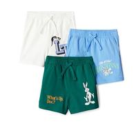 Amazon Essentials Warner Brothers Shorts Garçon, Lot de 3, Looney Tunes, 10 ans