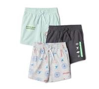 Amazon Essentials Warner Brothers Shorts Garçon, Lot de 3, Symboles Superman, 10 ans