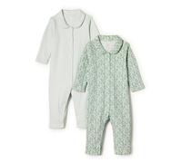 Amazon Essentials x Sofia Grainge Bodies à Manches Longues en Jersey Stretch de Coton avec Col à Volants Unisexe - Bébé, Lot de 2