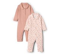 Amazon Essentials x Sofia Grainge Bodies à Manches Longues en Jersey Stretch de Coton avec Col à Volants Unisexe - Bébé, Lot de 2