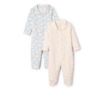 Amazon Essentials x Sofia Grainge Bodies à Manches Longues en Jersey Stretch de Coton avec Col à Volants Unisexe - Bébé, Lot de 2