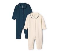 Amazon Essentials x Sofia Grainge Bodies à Manches Longues en Jersey Stretch de Coton avec Col à Volants Unisexe - Bébé, Lot de 2