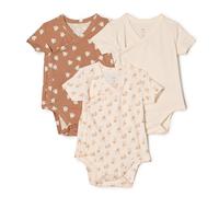 Amazon Essentials x Sofia Grainge Body à manches courtes avec boutons-pression latéraux Mixte Bébé, Lot de 3, Ivoire/Lapins/Visages d'agneau, 6-9 mois