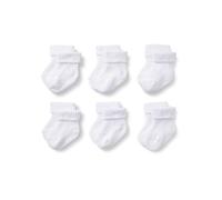 Amazon Essentials x Sofia Grainge Chaussettes Tricotées à Revers Mixte Enfante, 6 Paires, Blanc, 2-3 ans