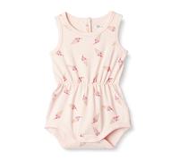 Amazon Essentials x Sofia Grainge Combi-short Sans Manches en Tissu Éponge Léger Bébé fille, Crème glacée rose clair, 6-9 mois