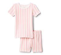 Amazon Essentials x Sofia Grainge Ensemble de Pyjama d'Été à Manches Courtes Assorti Maman et Fille pour Femmes et Filles, Rose Pâle Larges Rayures, 24 Mois