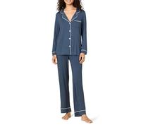 Amazon Essentials x Sofia Grainge Ensemble de Pyjama en Modal Extensible, Haut à Manches Longues et Pantalon Pleine Longueur Femme, Bleu Marine Foncé, L