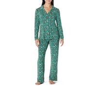 Amazon Essentials x Sofia Grainge Ensemble de Pyjama Femme, Violet Jaspé Grisé Holiday, L