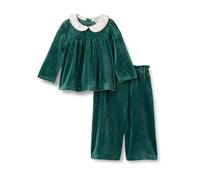 Amazon Essentials x Sofia Grainge Ensemble en Velours Côtelé Bébé Fille, Vert Foncé, 0-3 mois