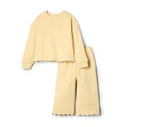 Amazon Essentials x Sofia Grainge Ensemble Pantalon Et Haut en Tissu French Terry Bébé Fille, Beurre Frais, 0 Mois