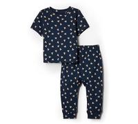 Amazon Essentials x Sofia Grainge Ensemble Pantalon et Haut Unisexe pour Tout-Petit, Bleu Marine, Petits Lapins, 4T