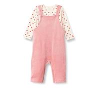 Amazon Essentials x Sofia Grainge Ensemble Salopette en Velours et Body à Manches Longues Mixte Bébé, Lot de 2
