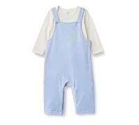 Amazon Essentials x Sofia Grainge Ensemble Salopette en Velours et Body à Manches Longues Mixte Bébé, Lot de 2, Bleu Clair/Ivoire, 24 mois