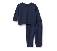 Amazon Essentials X Sofia Grainge Ensemble Sweat-Shirt et Pantalon de survêtement Unisexe pour bébé, Bleu Marine, 18 Mois
