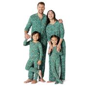 Amazon Essentials x Sofia Grainge Ensembles de Pyjamas de Noël Assortis pour la Famille Garçon, Lot de 2, Violet Jaspé Grisé Holiday, 6-7 Ans