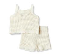 Amazon Essentials x Sofia Grainge Ensembles Sweat-shirts et Débardeurs en Crochet de Coton pour Maman et Moi Mixte Bébé, Ivoire, S