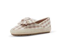 Amazon Essentials x Sofia Grainge Espadrilles en Jute et Coton Avec Nœud Fille, Vichy Taupe, 22 EU