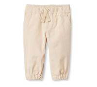 Amazon Essentials x Sofia Grainge Jogging à Enfiler Coupe Décontractée en Sergé Stretch de Coton Mixte enfant, Beige Clair, 9 ans