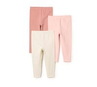 Amazon Essentials x Sofia Grainge Legging Bébé Fille, Lot de 3, Ivoire/Rose/Terracota, 4 Ans