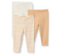 Amazon Essentials x Sofia Grainge Legging Mixte bébé, Lot de 3, Fauve Clair/Ivoire/Rayures, 24 mois