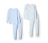 Amazon Essentials x Sofia Grainge Lot de 2 Pyjamas en Coton à Coupe ajustée pour bébé Unisexe Bleu Clair/Ours Polaire 24 Mois