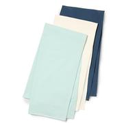 Amazon Essentials x Sofia Grainge Lot Langes pour Emmaillotage 107 x 107 cm Mixte Bébé, Lot de 3, Bleu Marine/Ivoire/Vert Pâle, Taille unique