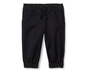 Amazon Essentials x Sofia Grainge Pantalon de Jogging à Enfiler en Sergé Mixte Enfante, Noir, 4 Ans