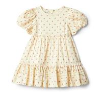 Amazon Essentials x Sofia Grainge Robe à Manches Bouffantes pour bébé Fille Rose Vif Motif Petites Fraises 3-6 Mois