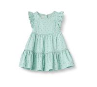 Amazon Essentials x Sofia Grainge Robe Décontractée Ajustée et Évasée en Satin de Coton Tissé Fille, Menthe Petit Fraises, 3 ans
