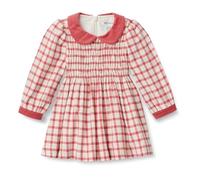 Amazon Essentials x Sofia Grainge Robe en flanelle à manches longues Bébé Fille, Ivoire Rouge Framboise Vitre, 6-9 mois